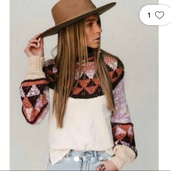 Free People Swit The Small Stuff Sweater Femme Combo - Picture 5 of 5